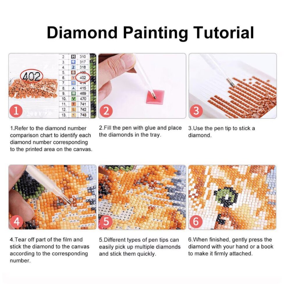 Love DIY Diamond Painting Kit No Frame - Romantic Heart Art Craft Project - Picture 7 of 8